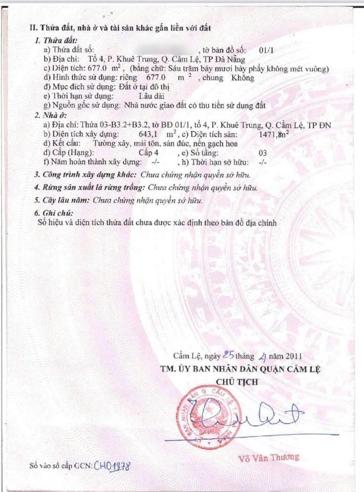 Chính chủ cho thuê hoặc bán quỹ đất 1.500m² trung tâm tp đà nẵng 2 mặt tiền đường lớn