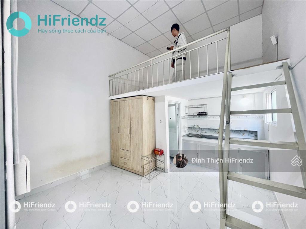 Cho thuê phòng trọ có gác cao 1m8  không giới hạn người  gần ueh / bách khoa ngay trần văn quang