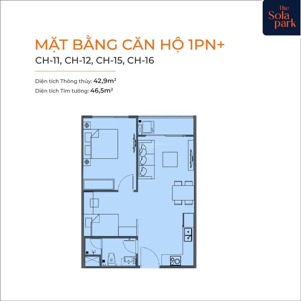 Chính chủ bán 1pn+1 43m2 giá 3,470 tỷ bao phí  đang đóng tiến độ 5% mỗi đợt 4 tháng 2027 nhận nhà