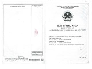 Qsdđ thửa đất số 523, tờ bản đồ số 18, suối cam, tiến thành, thành phố đồng xoài, tỉnh bình phước