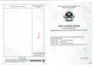 Qsdđ thửa đất số 527, tờ bản đồ số 18, suối cam, tiến thành, thành phố đồng xoài, tỉnh bình phước