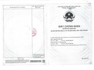 Qsdđ tại thửa đất số 520, tờ bản đồ số 18, kp suối cam, tiến thành, đồng xoài, tỉnh bình phước