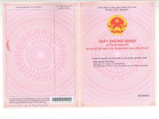 Thửa đất 1756, tờ bản đồ số 1, tại lô đơ3  41, kdc cẩm văn, p. nhơn hưng, tx. an nhơn, bình định