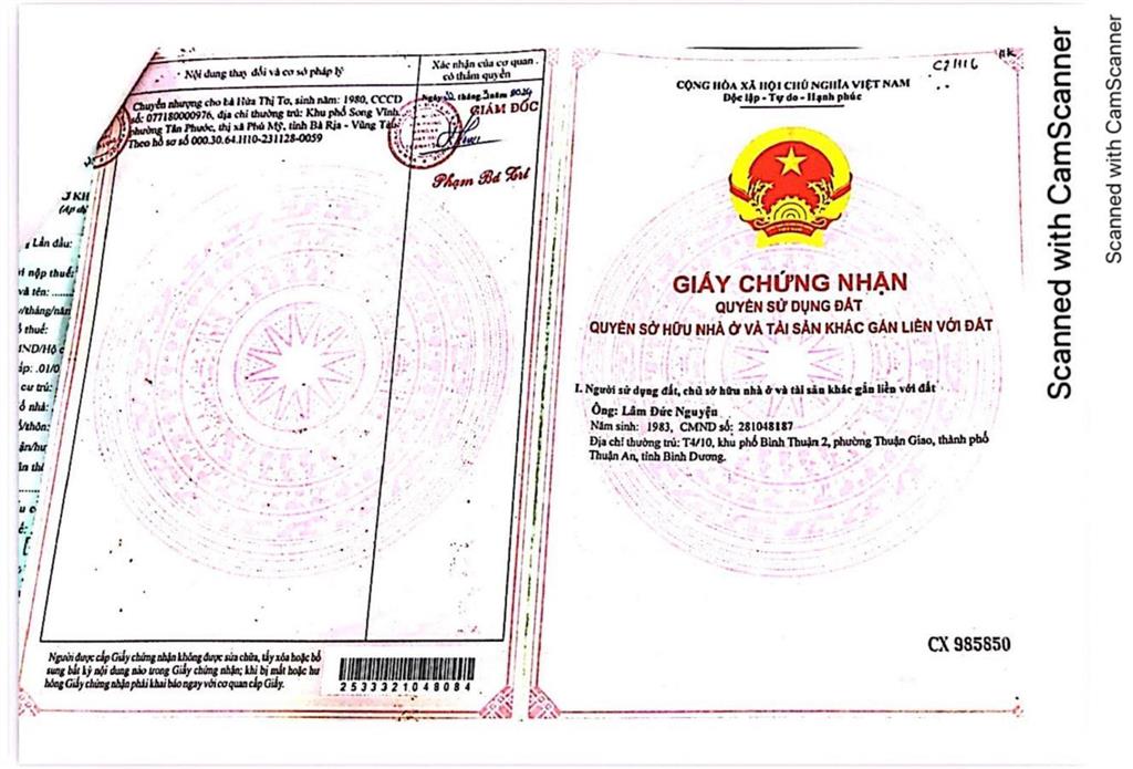Qsdđ thửa đất số 376, tbđ 5, ấp thanh kiều, xã thanh lương, thị xã bình long, tỉnh bình phước
