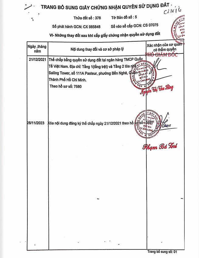 Qsdđ thửa đất số 378, tbđ 5, ấp thanh kiều, xã thanh lương, thị xã bình long, tỉnh bình phước
