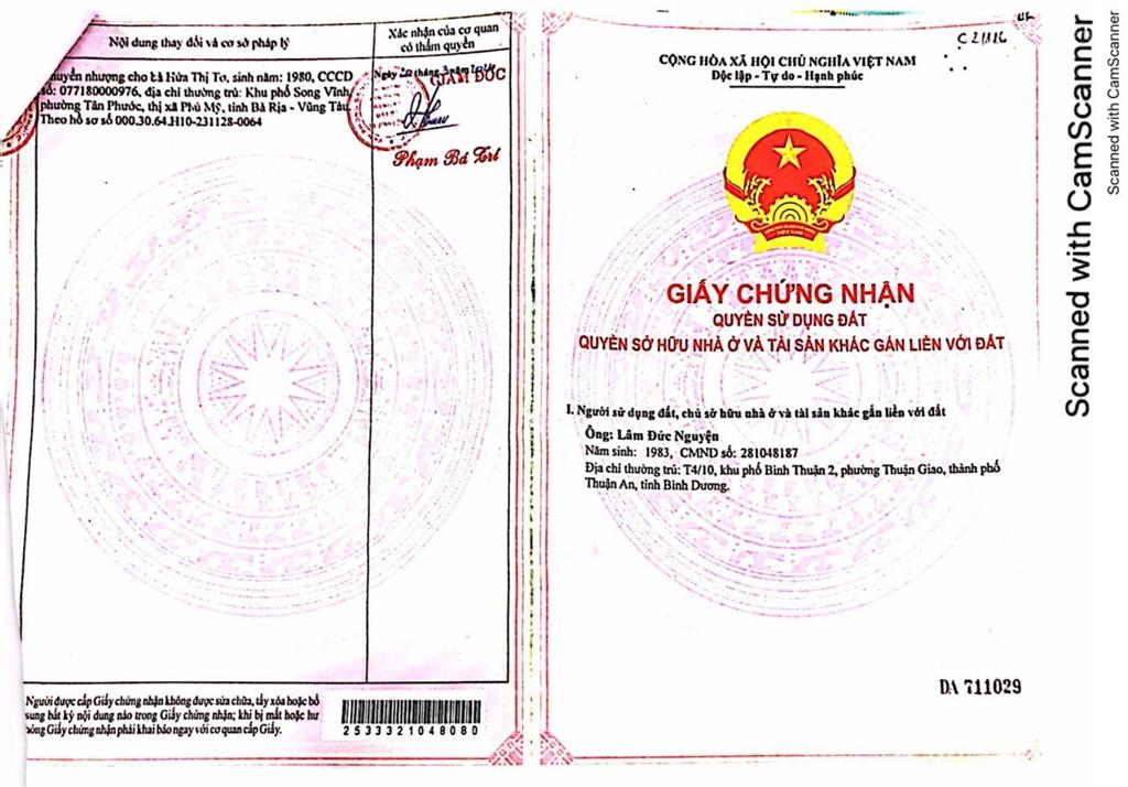 Qsdđ thửa đất số 380, tbđ 5, ấp thanh kiều, xã thanh lương, thị xã bình long, tỉnh bình phước
