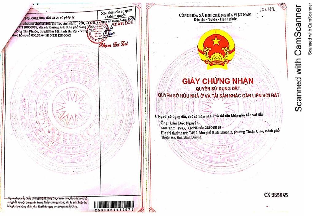 Qsdđ thửa đất số 381, tbđ 5, ấp thanh kiều, xã thanh lương, thị xã bình long, tỉnh bình phước