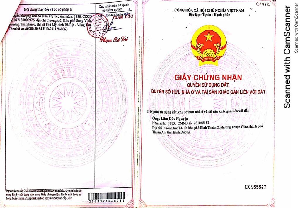 Qsdđ thửa đất số 379, tbđ 5, ấp thanh kiều, xã thanh lương, thị xã bình long, tỉnh bình phước