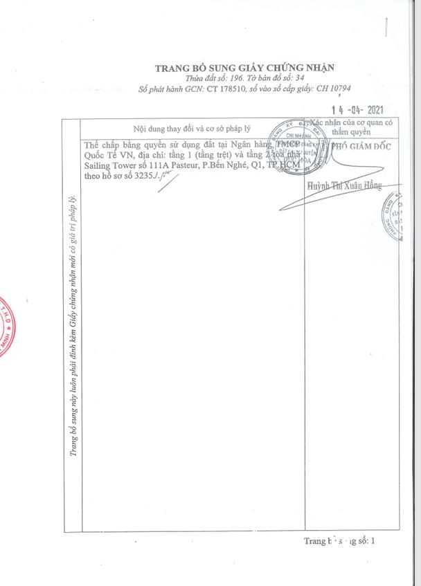Qsdđ thửa đất số 196, tbđ 34, địa chỉ ấp đức hạnh 1, xã đức lập hạ, huyện đức hòa, tỉnh long an