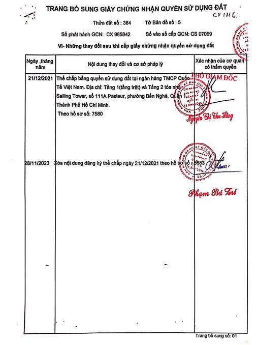 Qsdđ thửa đất số 384, tbđ 5, ấp thanh kiều, xã thanh lương, thị xã bình long, tỉnh bình phước