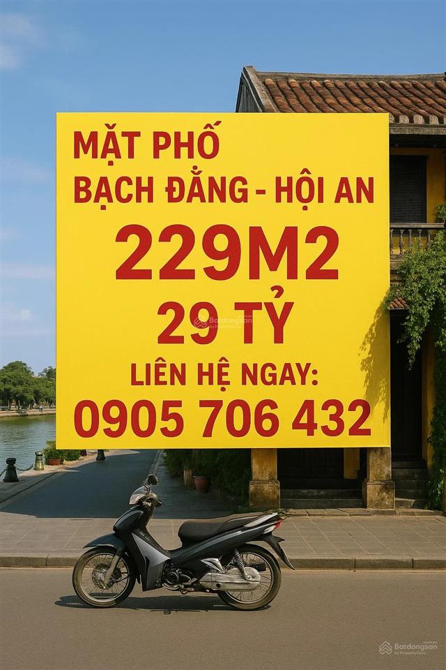 Bán nhà mặt phố bạch đằnghội an 229m2 29 tỷ siêu phẩm phố cổ.