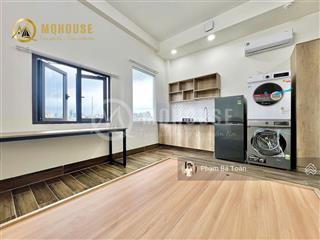 Căn hộ studio cửa sổ lớn, đón nắng tốt. giặt/sấy tại phòng. nhà an ninh/thang máy. gần cầu thị nghè