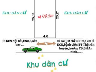 Chính chủ đất sát trung tâm thị trấn mà giá chỉ hơn 2xtr/m2