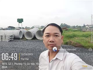 Bán đất view kênh sông vàm thuậttham lương với 304m2 đường đang làm rộng 20m giá chỉ 19,5 tỷ