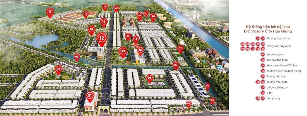 Mr. hiếu dic  bán 599 lô đất nền dự án dic victory city hậu giang (5x19m). giá từ 12 triệu/m2