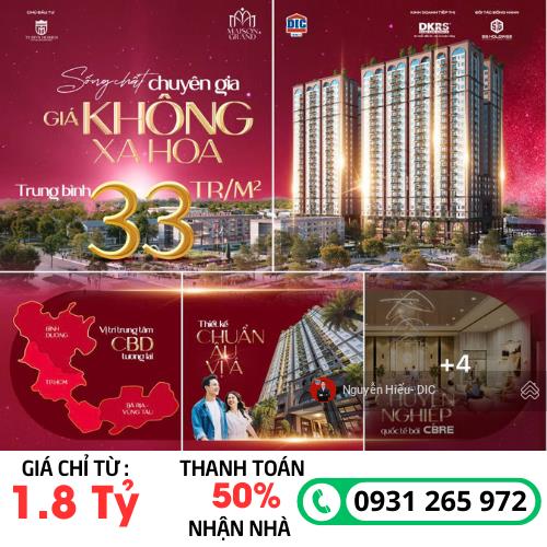 Bán căn hộ dự án maison grand phú mỹ vũng tàu sở hữu lâu dài, giá tuyệt chủng 33tr/m2