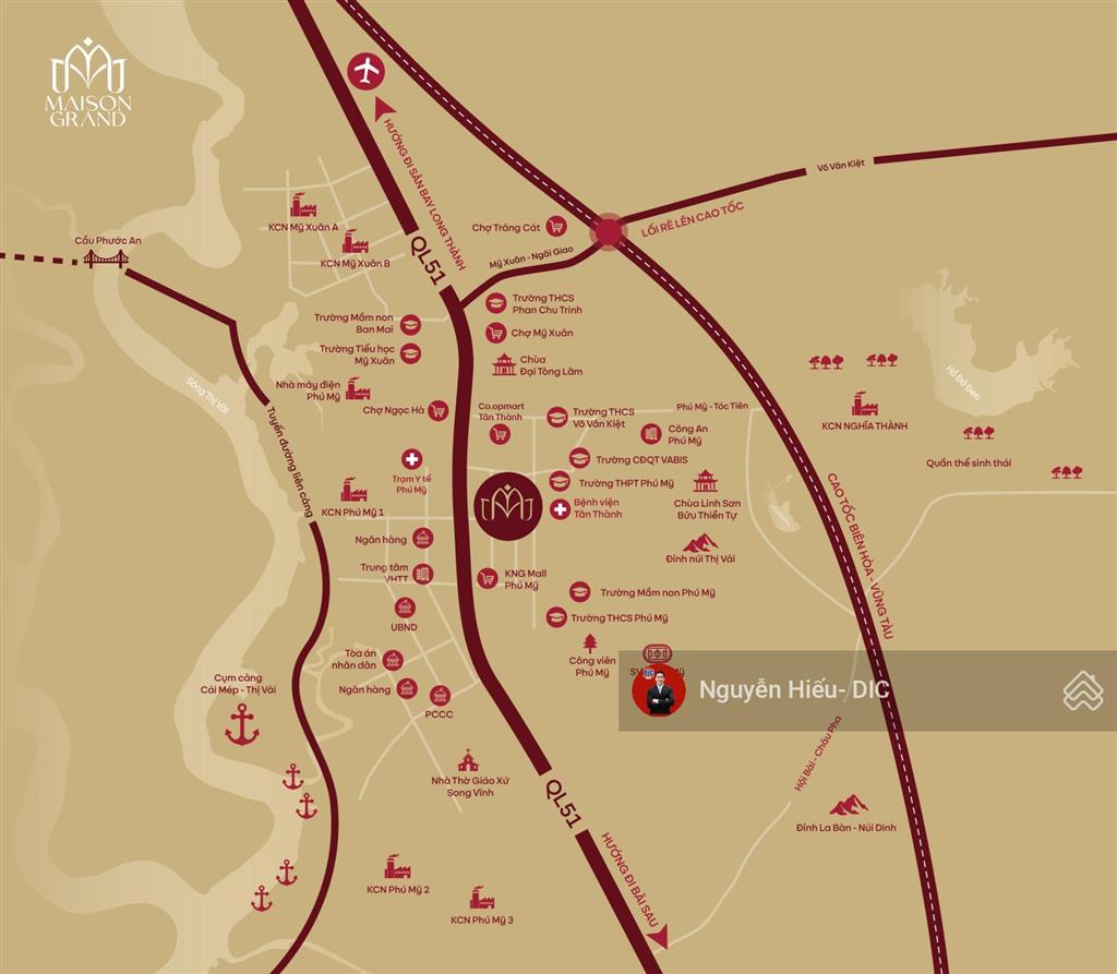 Maison grand  căn hộ cao cấp sở hữu lâu dài tại đô thị cảng biển cái mép, phú mỹ, tphcm