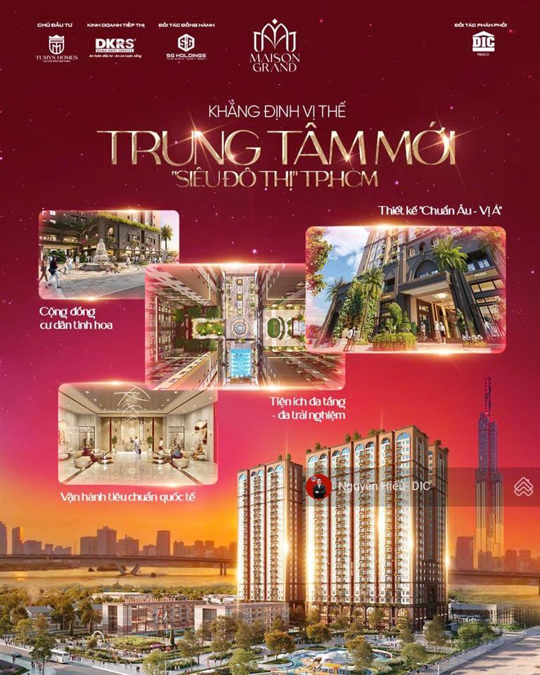 Maison grand  căn hộ cao cấp sở hữu lâu dài tại đô thị cảng biển cái mép, phú mỹ, tphcm