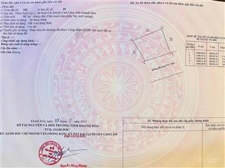 Chính chủ bán lô đất đẹp gần cao tốc bắc nam suối cát, cam lâm