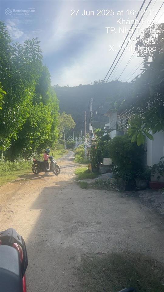 Bán đất hòn thơm  xuân ngọc  vĩnh ngọc  nha trang 102m2 ngang 5m giá 2tỷ