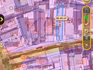 Lô đất đẹp sát đường 2/4, vĩnh hoà p bắc nha trang  92,2m2 ngang 3,7m  giá 4,4 tỷ