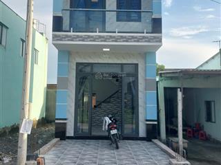 Bán nhà mới xây, 1 trệt 1 lầu 2 pn xã tân an hội. ngang 4m có gpxd đang hoàn công. giá 2,2 tỷ tl