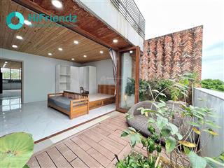Cho thuê căn hộ penthouse 1 phòng ngủ ban công lớn city view tại thảo điền
