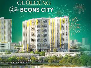 Siêu phẩm kim cương xanh khu đô thị bcons city 1pn2pn3pn, chiết khấu 6%+++, booking 30tr có lãi