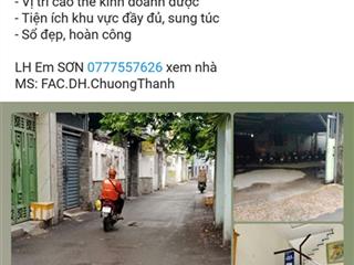 Nhà thống nhất gò vấp hxh 40m2 2 tầng btct