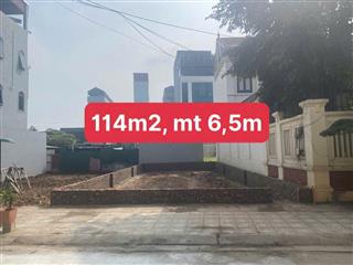 Bán Đất Vân Canh – Hoài Đức, 114,2m², Mặt tiền 6.5m, Đường 11m, vỉa hè 2.5m, Gần Công Viên