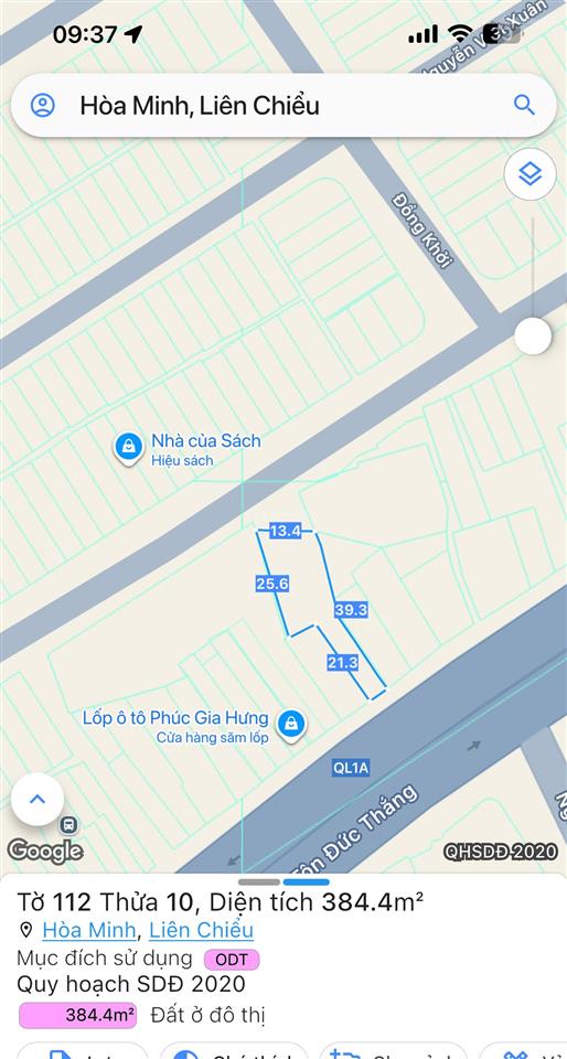 Hạ giá bán nhanh lô đất dt khủng 384.4m2 đường tôn đức thắng, liên chiểu. giá 1x tỷ.  0903 211 ***