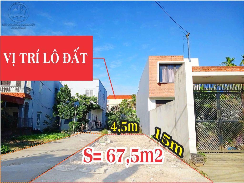 🌇🌇 Cần bán lô góc mặt đường Nhà Mạc, Tràng Cát 67,5m2 giá chỉ 3 tỷ 37 triệu 