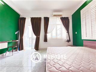 Căn hộ 1pn ban công máy giặt riêng dt 50m2 ngay vòng xoay dân chủ, ga sg, hà đô, cầu lê văn sỹ q3