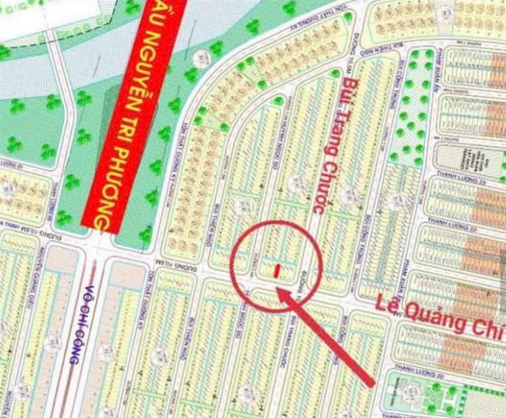 Bán lô đất đường 10m5 lê quảng chí, hướng đông nam, vị trí kinh doanh buôn bán sầm uất
