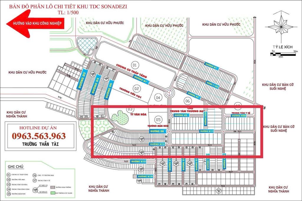 Siêu phẩm tdc sonadezi . đường d 6 .100 m2 .giá 1 tỷ 550.