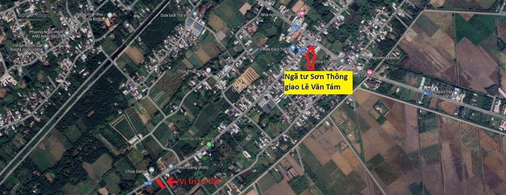 Ra nhanh đất mặt tiền hương lộ 13 sơn thông nối dài trà vinh