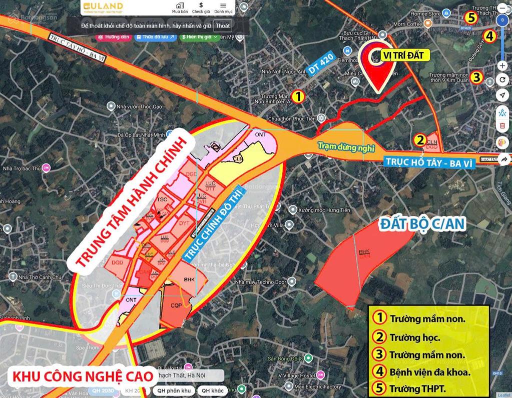 Chính chủ cần bán lô đất ngay sát đại học fpt với khu công nghệ cao  em huy 0915 778 ***