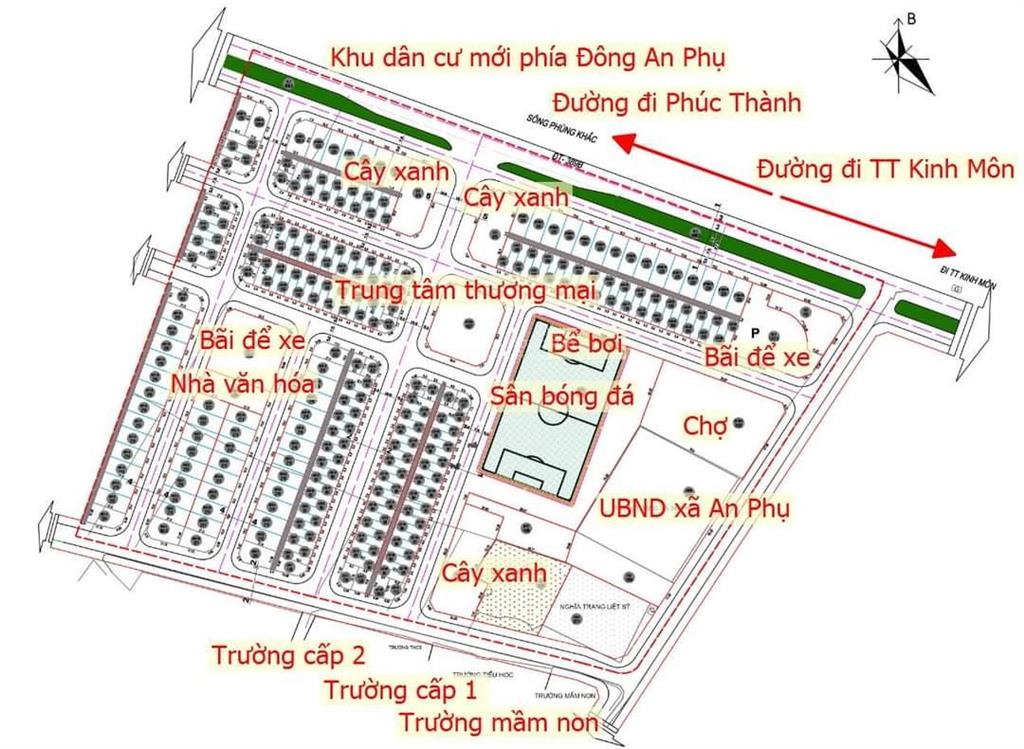 Bán đất đẹp 22 triệu/m2 khu đt đông an phụ, cổ tân, p. an phụ, tx kinh môn, hải dương