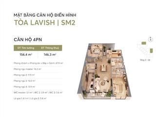 Mở bán đợt 1, tuyệt phẩm căn hộ cao cấp 5 sao, 2pn 78m2, chiết khấu 17%, bàn giao full nội thất'
