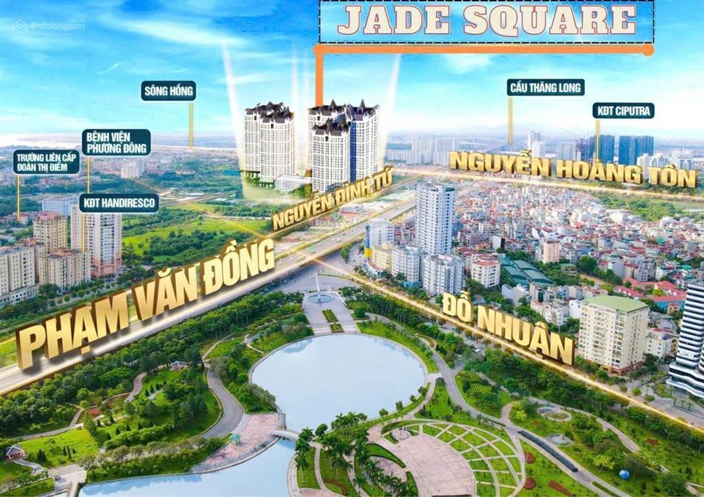 Bán chcc cao cấp jade square, cổ nhuế, bắc từ liêm 6,79 tỷ 80,45m2 2pn + 2wc giá siêu hời,