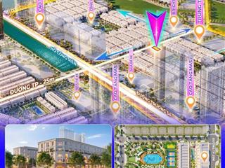 Căn ngoại giao liền kề shophouse 81,3m2, ml 0% 24 tháng, ck 19% gần hồ vinhomes cổ loa, giá 16 tỉ