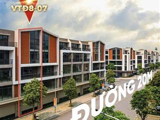 Bán cắt lỗ shophouse vtđ8 đường 20 dt 96m kinh doanh sầm uất với mặt tiền 6m. 0966 962 ***