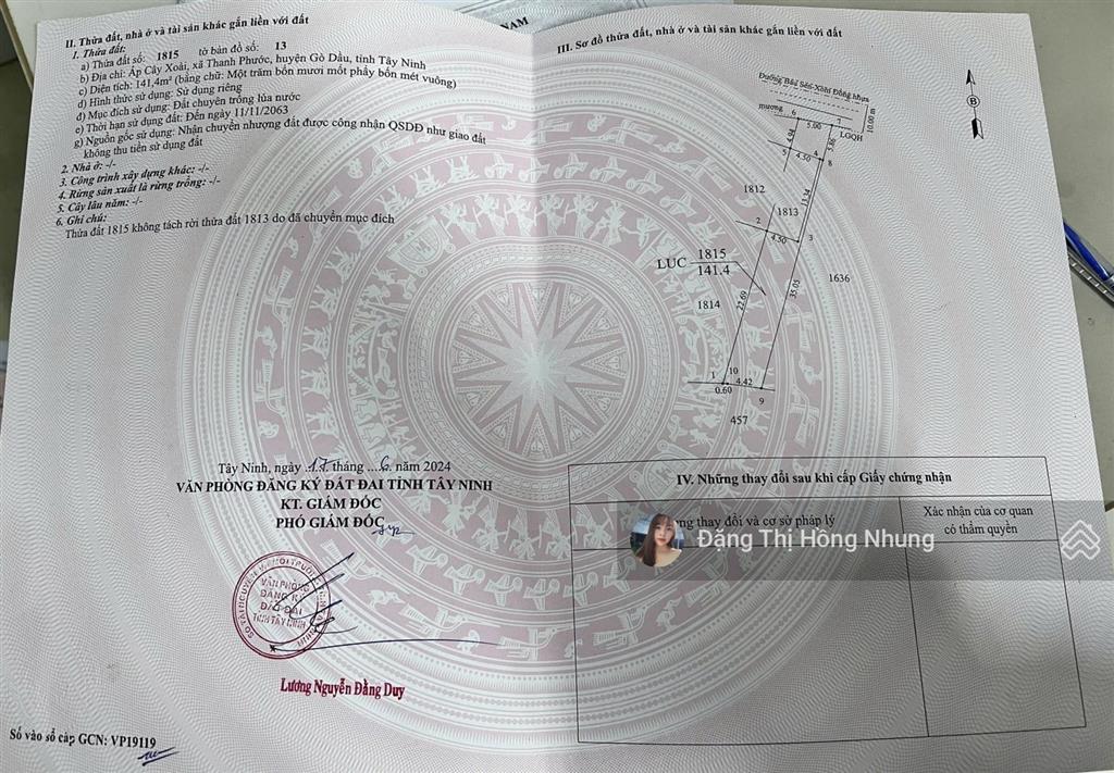 570tr nhựa bàu sen 5x40m có thổ cư thanh phước, gò dầu, tây ninh