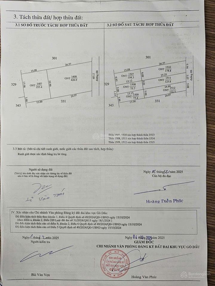 620tr, 5x43m thổ cư hết đất ngay chợ phước thạnh, đường bê tông ô tô vivu