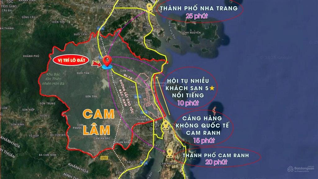 999tr lô đất sẵn sổ full thổ cư sát quốc lộ 1a cam lâm, nằm trong đại dự án vingroup