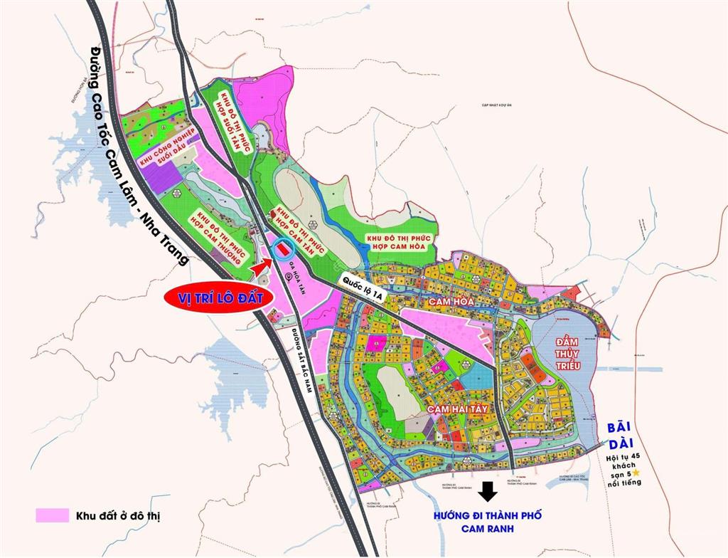 999tr lô đất sẵn sổ full thổ cư sát quốc lộ 1a cam lâm, nằm trong đại dự án vingroup