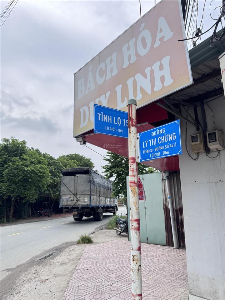 Chính chủ bán đất thổ 100% nở hậu 5x49m mặt tiền nhà nước 1/ tỉnh lộ 15 nhỉnh 2 tỷ