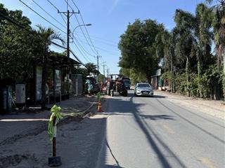 Chính chủ bán đất thổ 100% nở hậu 5x49m mặt tiền nhà nước 1/ tỉnh lộ 15 nhỉnh 2 tỷ