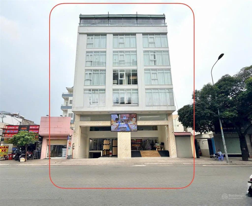 Bán tòa văn phòng 2 mt trần xuân soạn  quận 7  (nh12x40m)  hầm, 6 tầng  hđt 300tr/th  68 tỷ