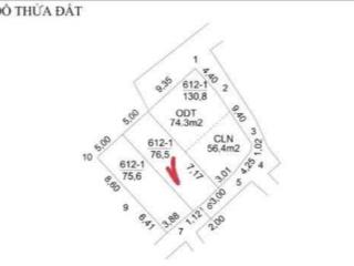 Bán 76m2 đất tổ 2, tt chi đông, mê linh. trung tâm thị trấn, 2 mặt thoáng trước sau